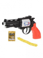 Револьвер механический в комплекте гелевые пули 1шт пакет,набор резиновых пуль 1шт пакет 647764
