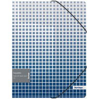 Папка А4 на резинке пластик 36 мм Berlingo "Squares" с рисунком