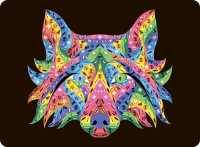 Мозайка из страз MDS-08 19.5 x 26.5 см №03 Лиса