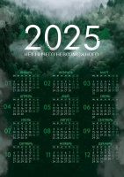 Календарь 2025 листовой А3 Туманные горы 63.157