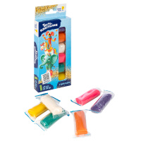 Тесто-пластилин 6 цветов с блестками