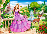 Пазлы 100 Принцесса в Саду