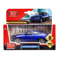 Машина технопарк 10см Кроссовер металл открываются двери инерц 386353