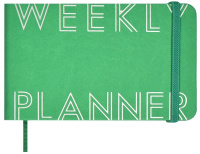 Еженедельник 150*90 80л Виннер Зеленый кожзам