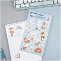 Наклейки бумажные Meshu Deer&bunny 12*21см 23шт