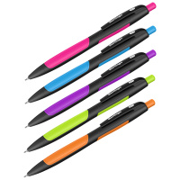 Ручка авто шарик Синяя 0,7мм  Berlingo "Color Zone 2"