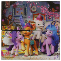 Кубики пластик 4шт Мой маленький пони 340447