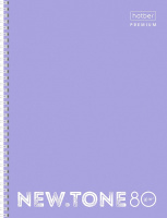 Тетр А4 80 л клет спираль pastel Лаванда многоуровневая перфорация 05019