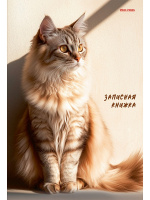 Записная книжка А5 80 л Рыжий кот в лучах солнца тв 80-7581