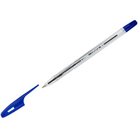 Ручка шарик Синяя 0,7мм Орбита прозрачный корпус РШ-30030