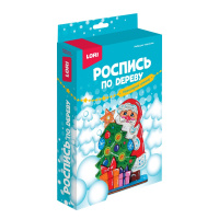 Роспись по дереву Новогодний сувенир Дед Мороз Фнн-052