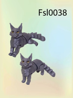 Брелок 3D Мейн-кун серый 