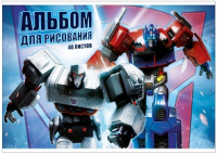 Альбом для рисования 40 л А4 склейка Transformers TR222