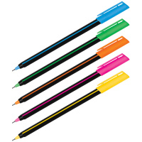 Ручка шарик Синяя 0,7мм Stick Soft Touch