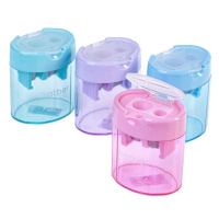 Точилка пластик контейнер 2отв Hatber Newtone Dual