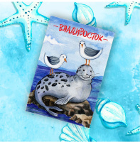 Магнит Владивосток М34 Владивосток Ларга и чайки