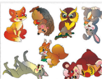 Трафарет Лесные звери ТР-03