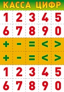 Плакат Касса цифр А4 Ш-7706