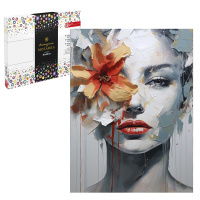 Алмазная мозаика 30*40см Женственность (холст на подрамнике, 22 цвета)