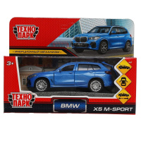 Машина технопарк 12см BMW X5 m-sport металл синий двери багажник инерц 318090
