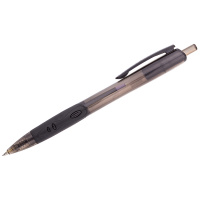 Ручка авто шарик Черная 0,7мм резиновый держатель Luxor Micra Индия