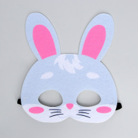 Маска Зайка фетр на резинке