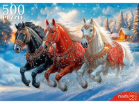 Пазлы 500 Новогодняя тройка