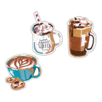 Алмазная мозаика Наклейки Кофе 6,5*9 см 