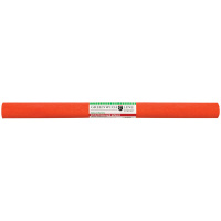 Цвет бумага крепированная 50*250 Темно-оранжевая рулон