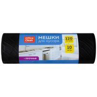 Мешки для мусора 120л 70*110см 15мкм 10 шт прочные