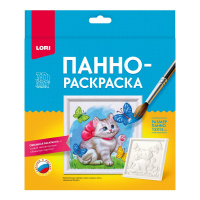 Панно-раскраска Котенок 15*15 3D Ирп-027