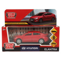 Машина Технопарк 12см Hyundai Elantra двери багаж инерц красный 357770