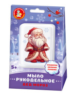 Рукодельное мыло с картинкой Дед Мороз 05507