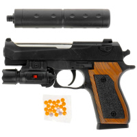 Пистолет с лазерным прицелом,с глушителем 307569