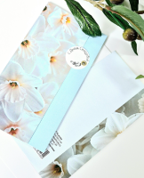 Конверт с держателем С днем свадьбы! (белые нарциссы) КС 46