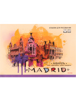 Альбом для рисования 40 л А4 склейка Мадрид в акварели 160 гр/м2 40-9557