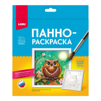 Панно-раскраска Сова 15*15 3D Ирп-026