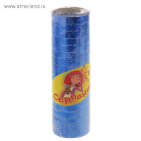 Серпантин блестящий с узором цвет синий 310155