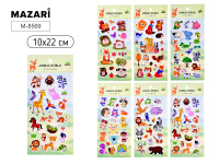 Наклейки декоративные Животные 10*22см М-8569