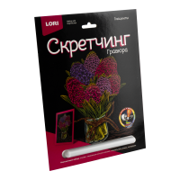 Гравюра скретчинг 18*24см цветы Гиацинты Гр-713