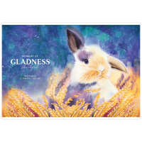 Альбом для рисования 32 л А4 скоба Lovely rabbit 120 гр/м2 блестки 08615