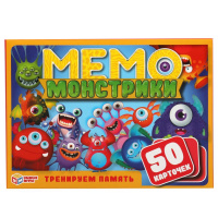 Игра мемо Монстрики 3+ 50 карточек 303617