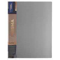 Папка А4 40 вклад 0,70 мм Expert Prisma Серебро