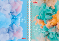 Записная книжка А6 80 л Нежный флёр спираль клетка тв двойная 30041