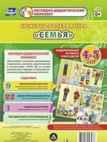 Сюжетно-ролевая игра для детей 4-5 лет Семья 23 карты и 9 карт с шаблонами с методическим сопровождением