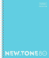 Тетр 80 л клет спираль Newtone pastel Незабудка картон 065634