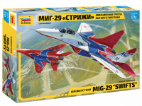 Конструктор звезда Авиационная группа высшего пилотажа самолет МиГ-29 Стрижи 1:72 190дет 24см