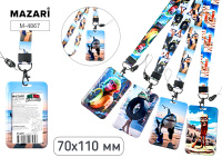 Бейдж вертикальный 70*110 Итальянский мем на шнурке М-4867