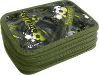 Пенал 3 отд без наполнения 125х205х55мм Football time PB0063-15