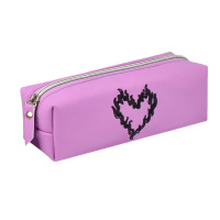 Пенал 1 отд без наполнения 19,5*5,5*6 см Сердце полиуретан 65519